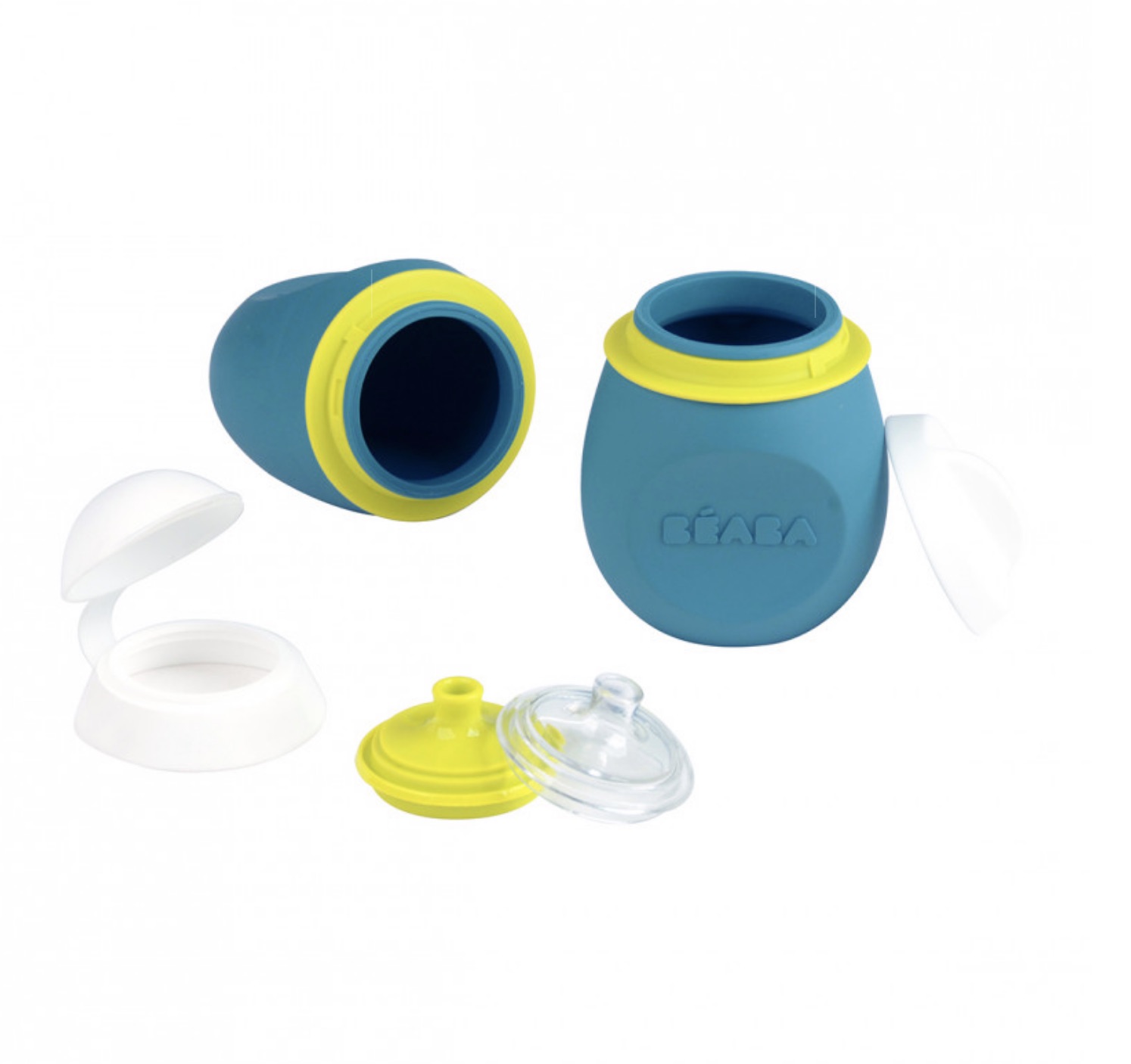 BEABA Set BabySqueez 2 in 1 & Squeez Portion - Blue - 180 ml