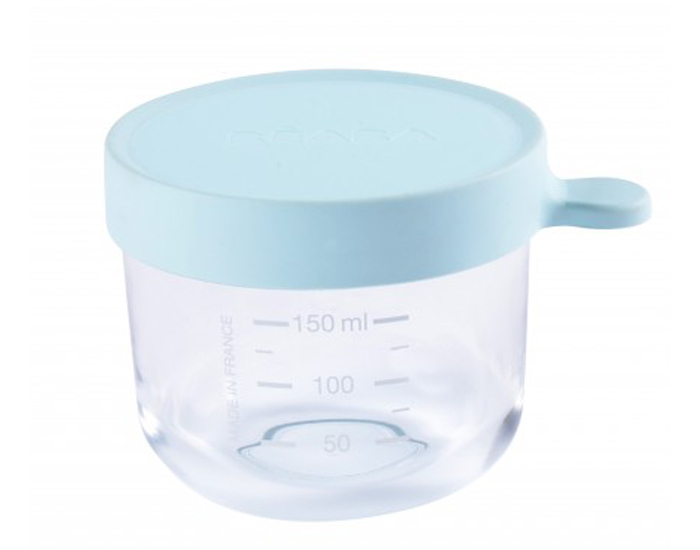 BEABA Pot de Conservation en Verre - Light Blue - 150 ml