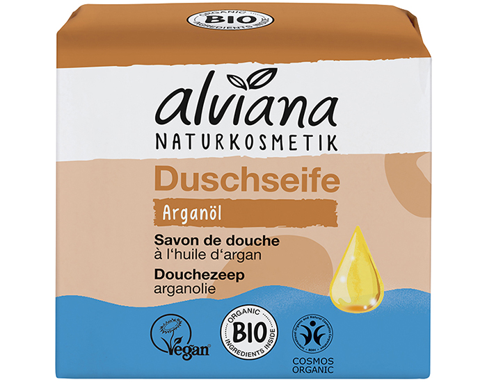 ALVIANA Savon Douche  l'Huile d'Argan - 100g