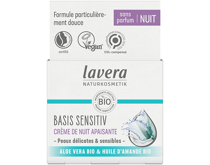 LAVERA Basis Sensitiv Crme de Nuit Apaisante - 50 ml