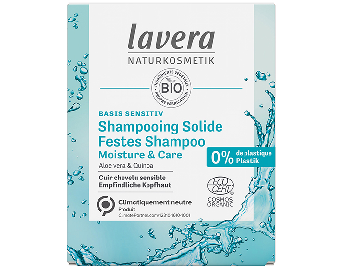 LAVERA Basis Sensitiv Shampooing Solide Hydratation & Soin - 50 g