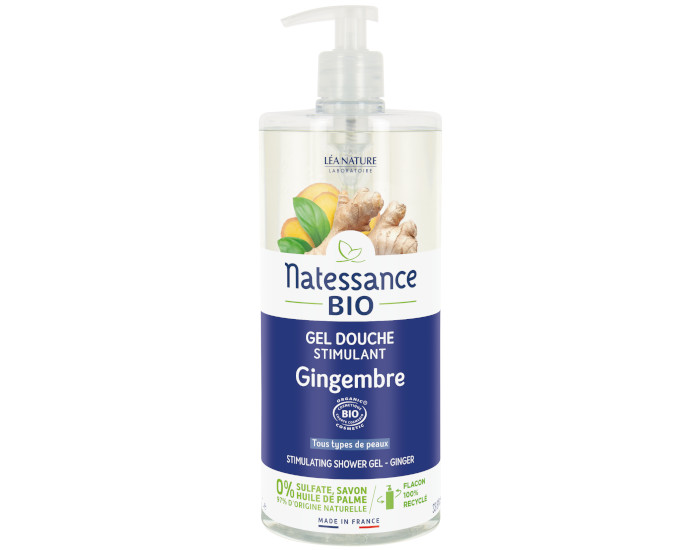 NATESSANCE Gel Douche Stimulant Gingembre - 1L