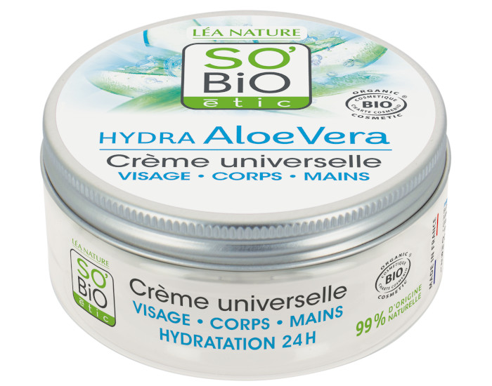 SO'BIO TIC Crme Universelle, Visage, Corps & Mains - Hydra Aloe Vera - 150ml