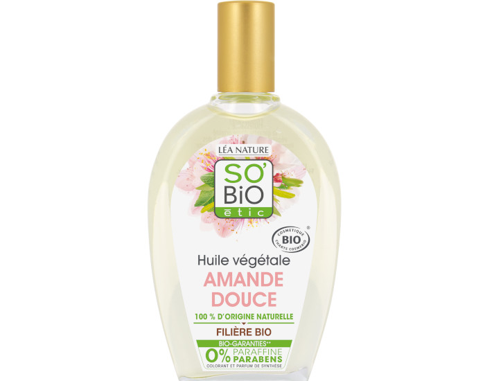 SO'BIO TIC Huile Vgtale Amande Douce Bio - 50 ml