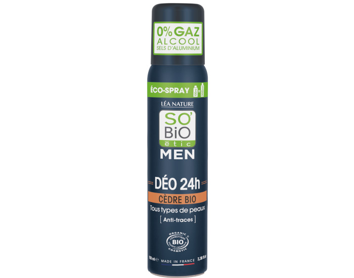 SO'BIO TIC co-spray Do 24h Men Cdre Bio - 100 ml