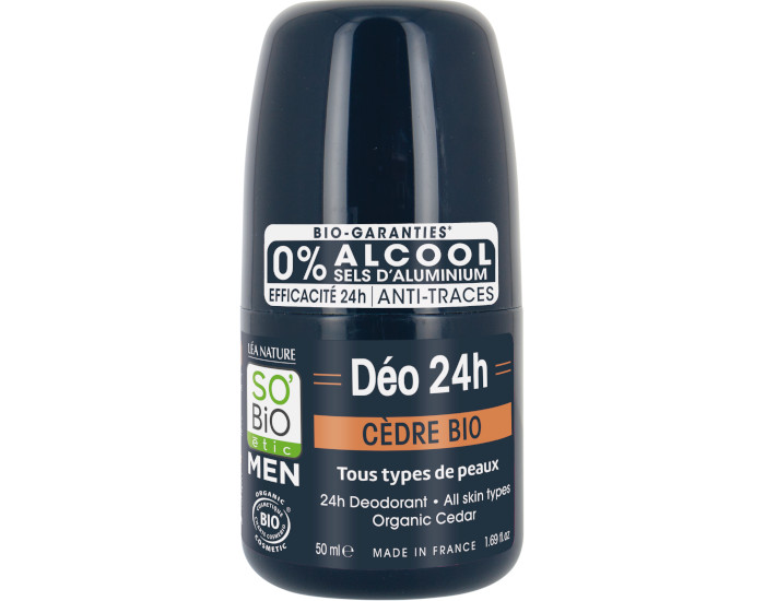 SO'BIO TIC Do 24h Men Cdre Bio - 50 ml