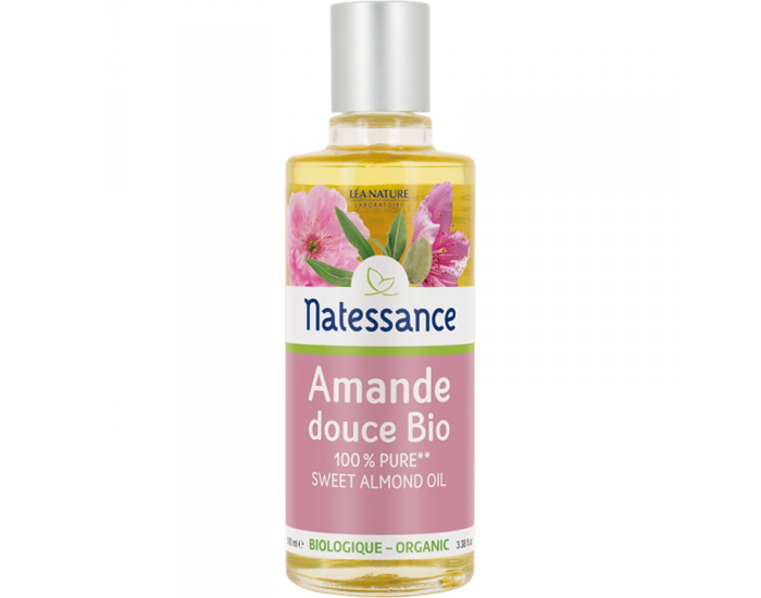 NATESSANCE Huile Vgtale d'Amande Douce Bio - 100 ml