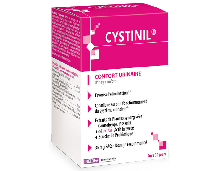 INELDEA SANTE NATURELLE Cystinil Confort Urinaire & limination - 90 glules