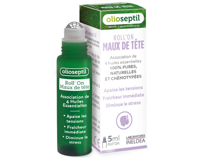 OLIOSEPTIL Roll'on Maux de Tte - 5 ml 