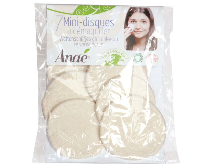 ANAE Sachet de 7 Mini-disques  Dmaquiller Lavables en Display