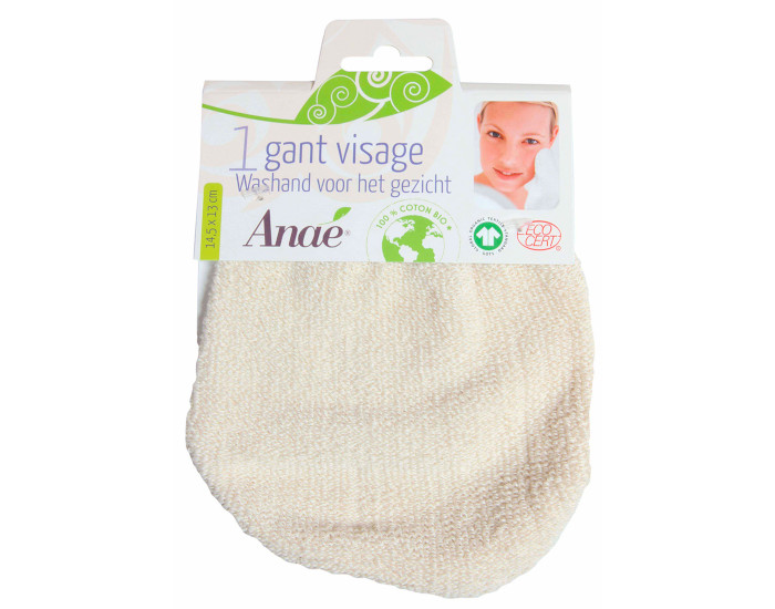 ANAE Gant Visage Coton Bio