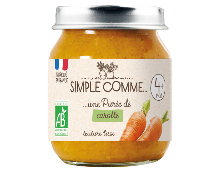 SIMPLE COMME Petits Pots de Lgumes - 125g - Ds 4 Mois