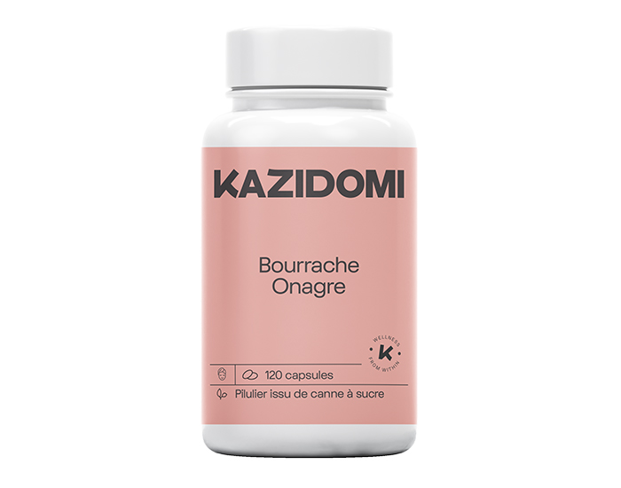 KAZIDOMI Onagre Bourrache - 120 Capsules