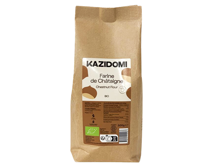 KAZIDOMI Farine Chtaigne Bio - 500 g