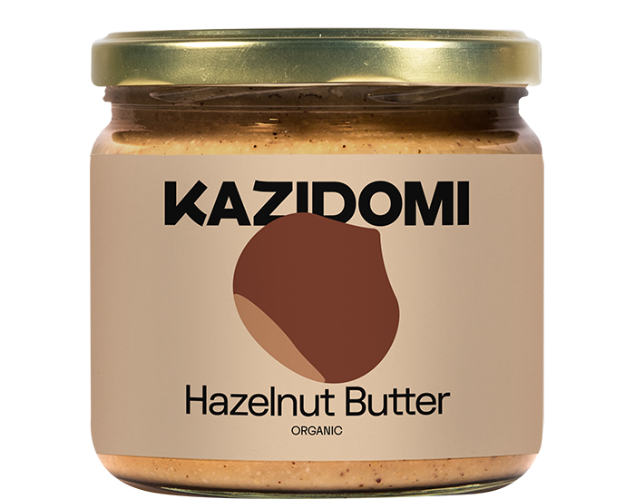 KAZIDOMI Pure de Noisettes Grilles Bio - 500 g