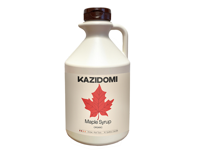 KAZIDOMI Sirop rable Ambr Grade A Bio - 1 L