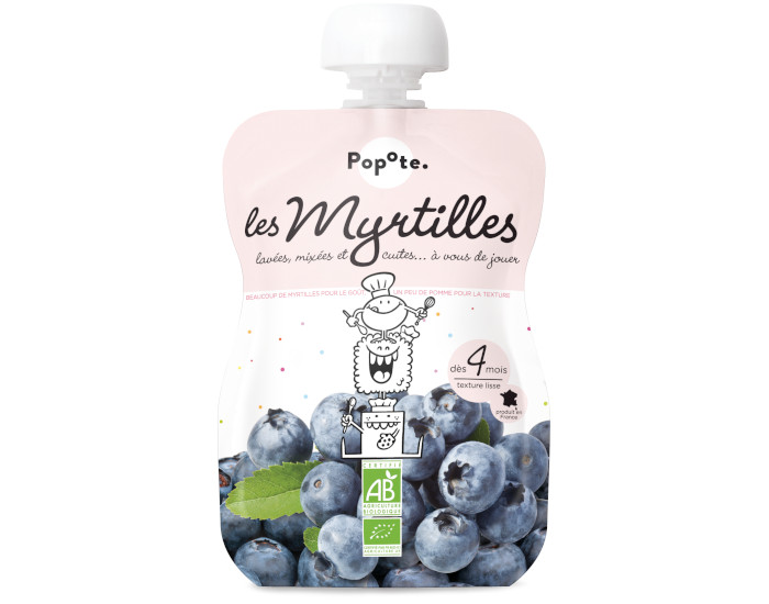 POPOTE Gourde Myrtille - 120g