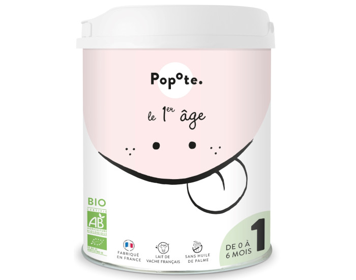 POPOTE Lait infantile 1er ge Bio - 800g - Ds la naissance