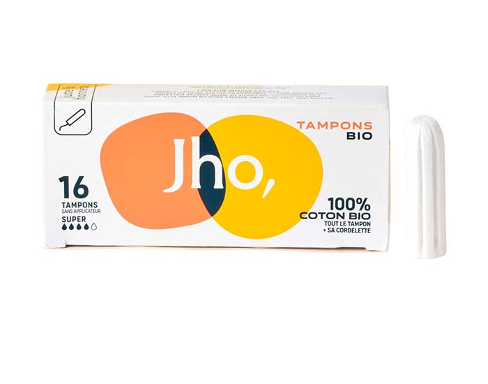 JHO Tampons Sans Applicateur - Super - Boite de 16