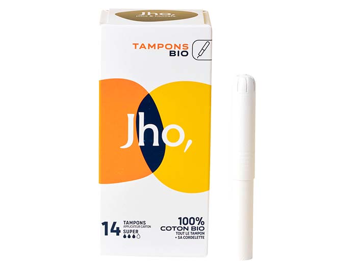 JHO Tampons avec Applicateur Carton - Super - Boite de 14