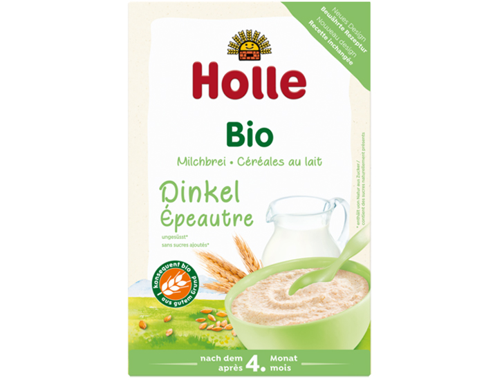 HOLLE Bouillie d'peautre Complet - 250g - Ds 4 mois