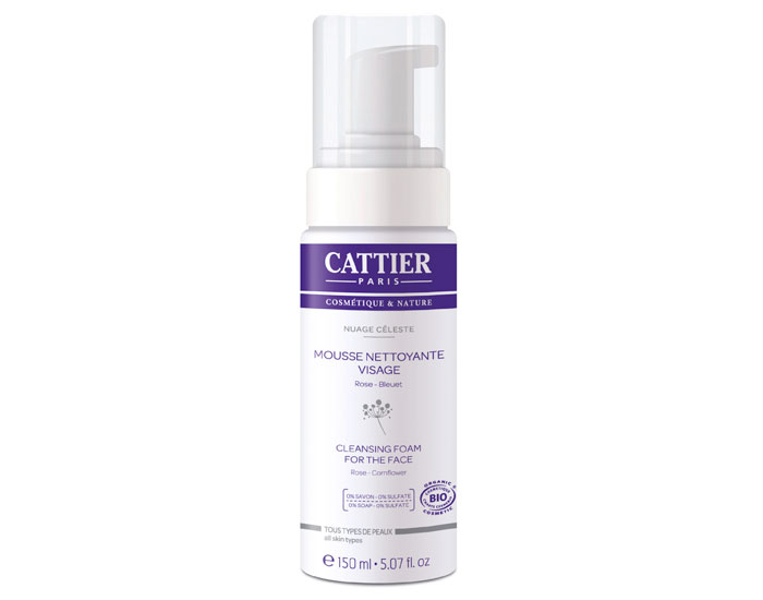 CATTIER Mousse Nettoyante Visage - Nuage Cleste - 150 ml