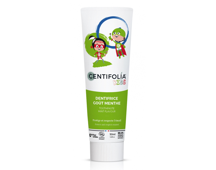 CENTIFOLIA Dentifrice Enfant Menthe - 50ml - Ds 3 ans