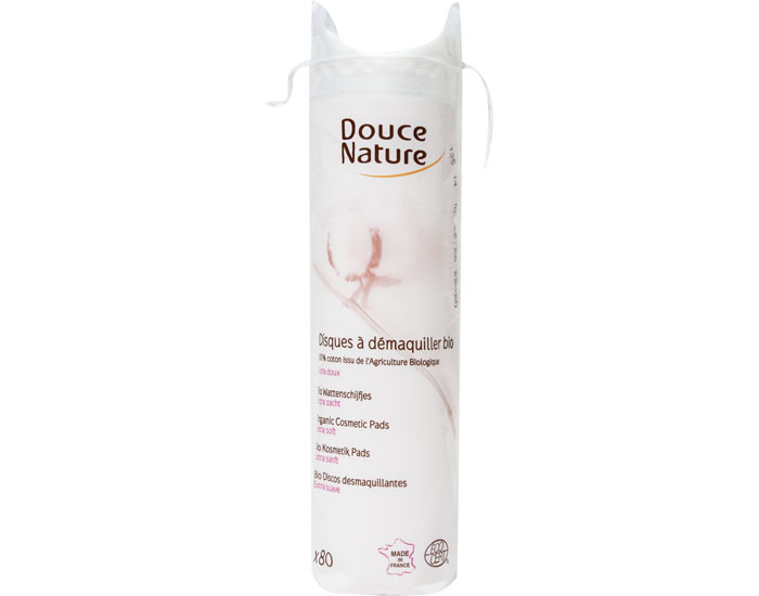 DOUCE NATURE 80 Disques Dmaquillants Coton Bio