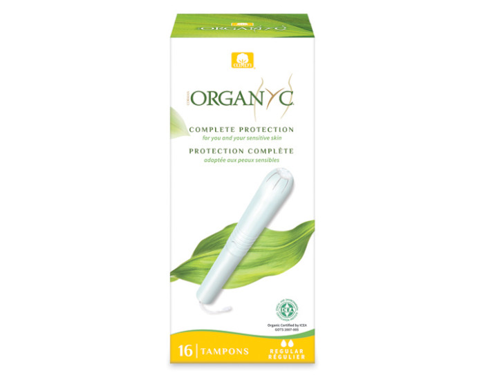 ORGANYC Tampons Rguliers Avec Applicateur - Boite de 16