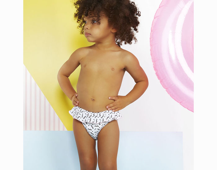 KI ET LA Culotte de Bain Anti-UV UPF 50+ Annette - Zigzag Taille 1 - 6 mois