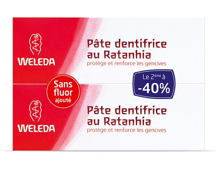 WELEDA Duo Pte Dentifrice Ratanhia