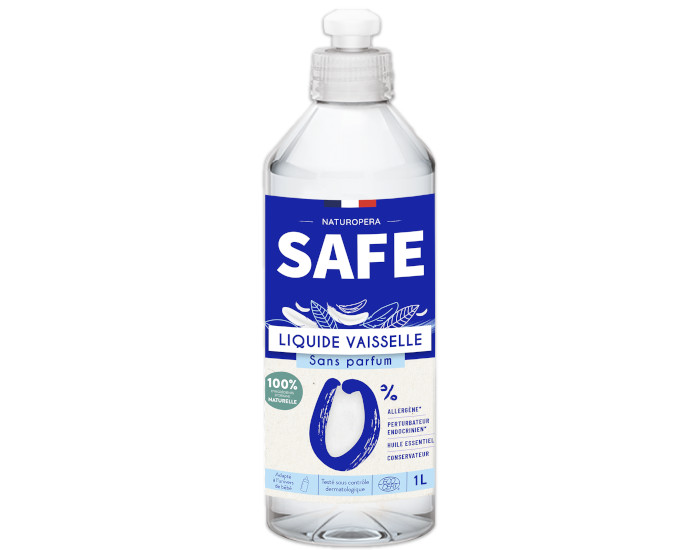 SAFE Liquide Vaisselle Sans Parfum Sans Allergne