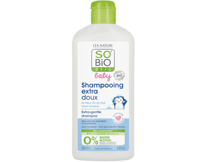 SO'BIO Baby Shampooing Micellaire Extra-Doux - 250 ml