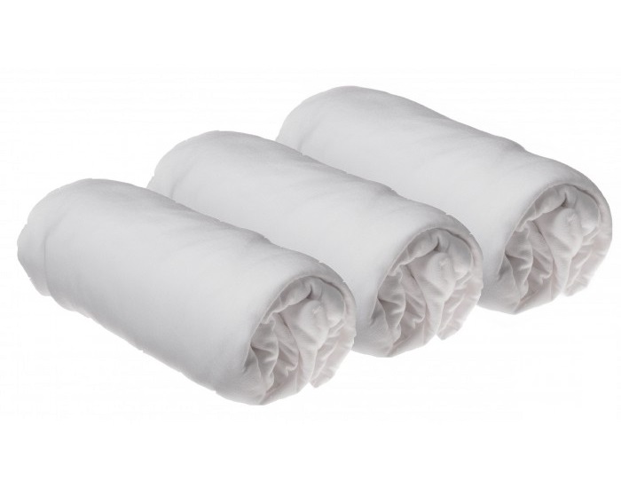 EASYDORT Lot de 3 Draps Housse Bambou pour Couffin