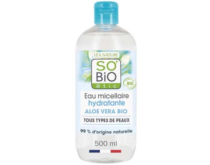 SO'BIO TIC Lotion Micellaire Nettoyante - Tous Types de Peaux - 500 ml