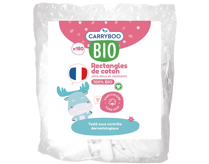 CARRYBOO Family Pads en Coton Bio - 180 Units