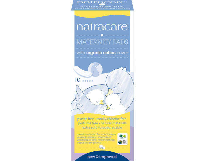 NATRACARE Serviettes Hyginiques Post Partum - Boite de 10