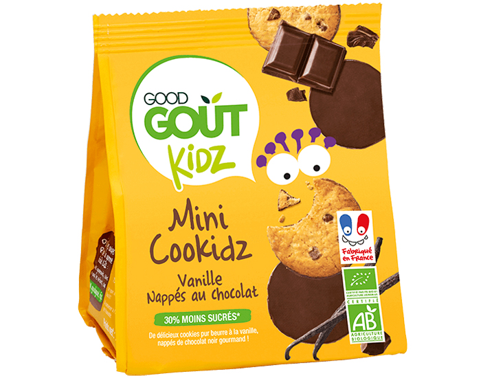 GOOD GOUT Kidz Cookidz Napps Vanille - 115g - Ds 3 ans