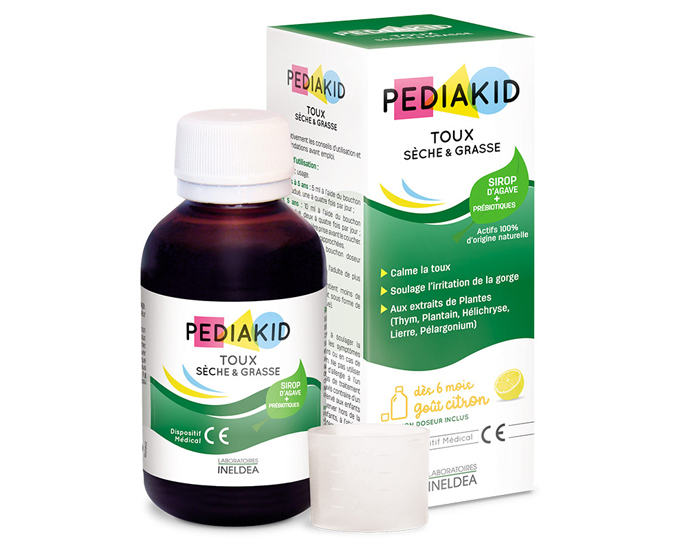 PEDIAKID Toux Sche et Grasse - 125 ml - Ds 6 mois