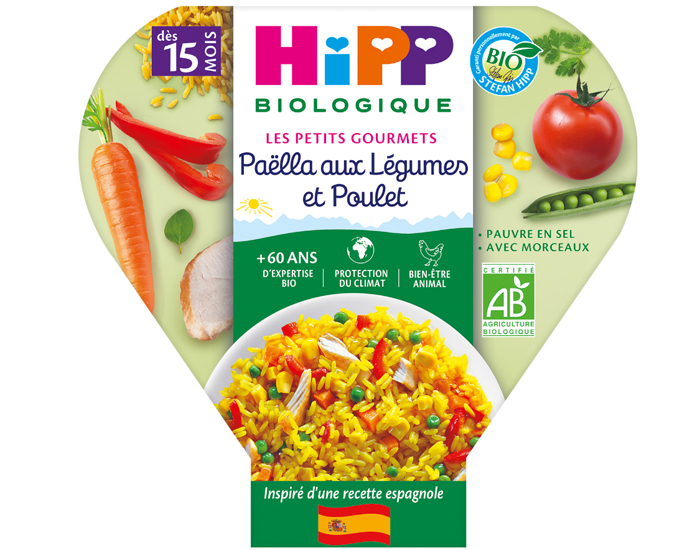 HIPP Assiette - Les Petits Gourmets - 250 g - Ds 15 mois