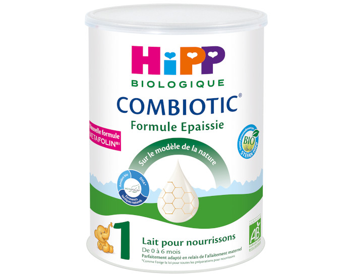 HIPP Lait pour Nourrisson 1 Combiotic Formule Epaissie - De 0  6 mois - 800g