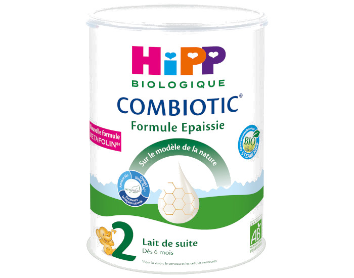 HIPP Lait de Suite 2 Combiotic Formule Epaissie - Ds 6 mois - 800g