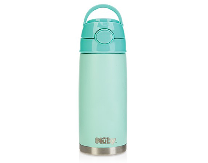 NUBY Gourde Isotherme Thirsty Kids - 420 ml Vert