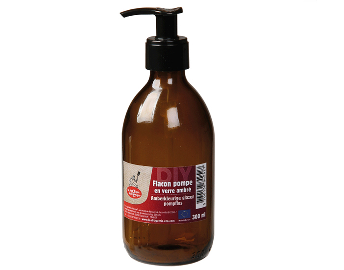 LA DROGUERIE ECOPRATIQUE Flacon Pompe en Verre Ambr - 300ml