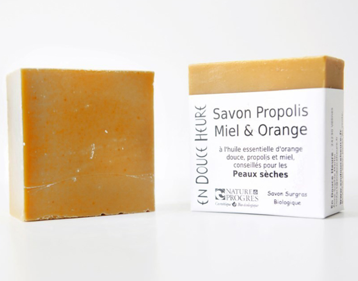 EN DOUCE HEURE Savon sans Huile de Palme - Propolis Miel Orange (1)