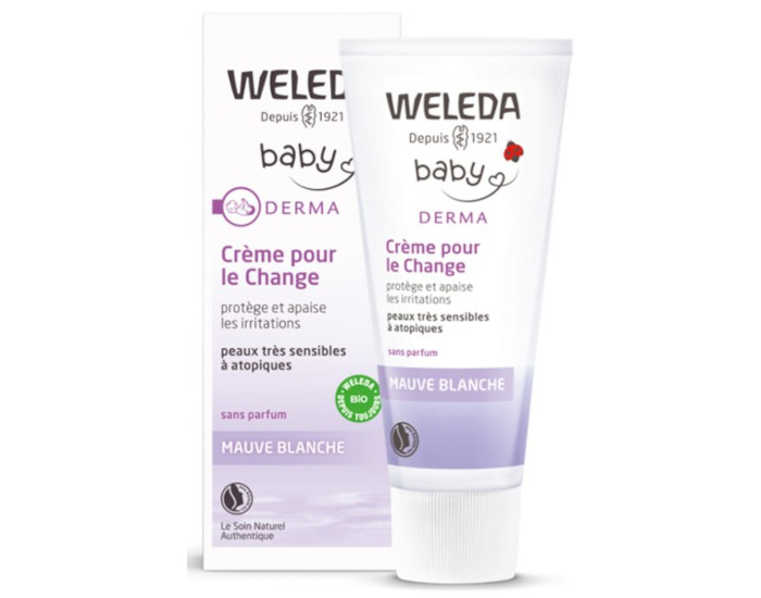 WELEDA Bb Derma Crme pour le Change  la Mauve Blanche - 50 ml (1)