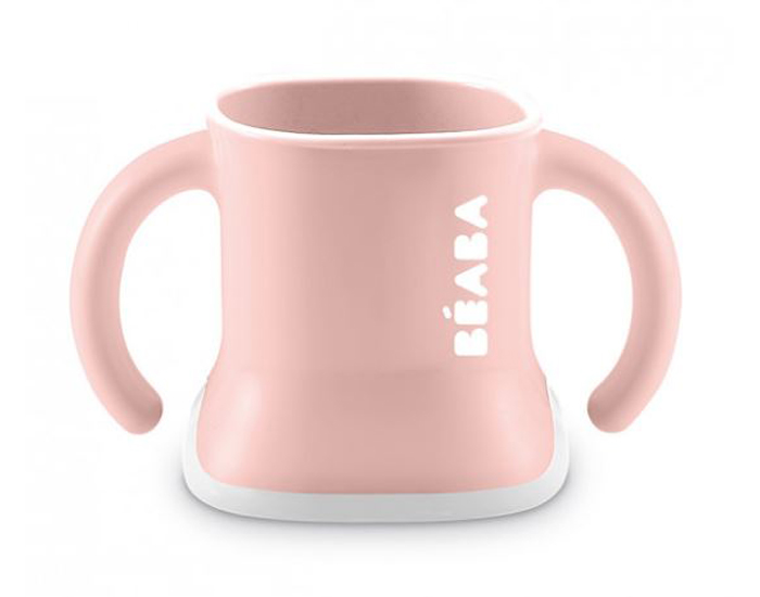 BEABA Tasse Evoluclip 3 en 1 - Old Pink - Ds 4 mois (2)