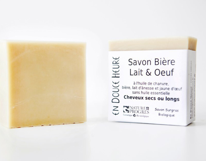 EN DOUCE HEURE - Savon 2 en 1 Shampoing Cheveux Secs et Corps - Bire, Lait et Oeuf (1)