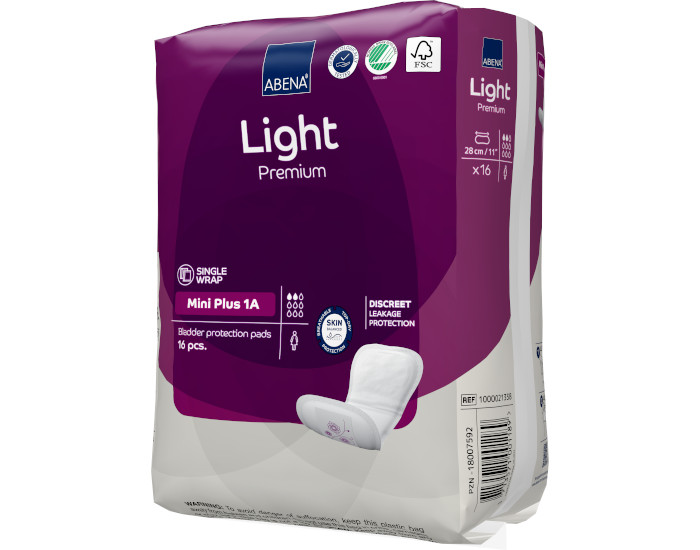 ABENA Light Serviettes Incontinence Mini Plus - Paquet de 16 - 200 ml (2)