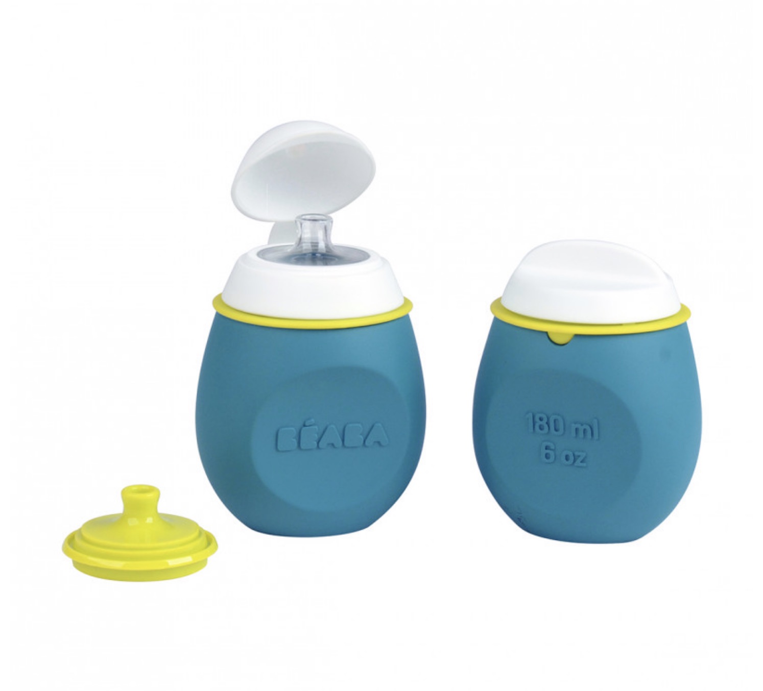 BEABA Set BabySqueez 2 in 1 & Squeez Portion - Blue - 180 ml (1)